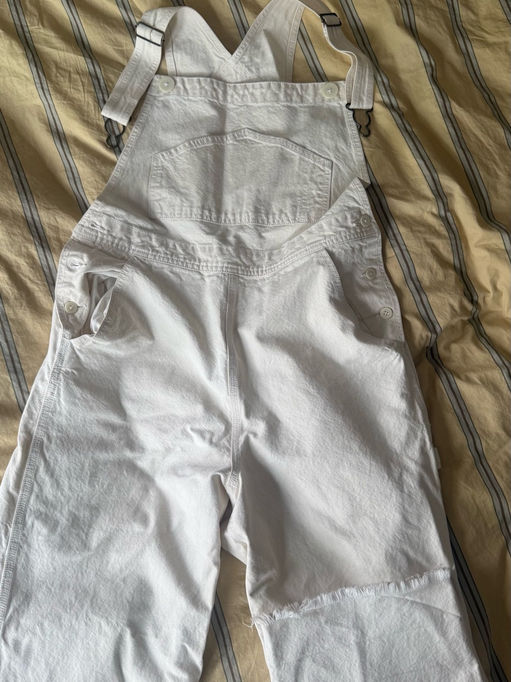 Jesse Kamm White women’s Overall pants